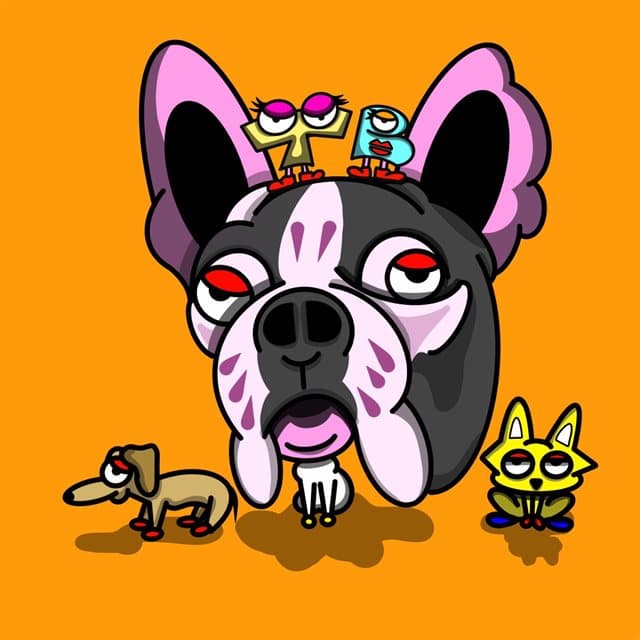 Mini Canvas — Bulldog & Friends