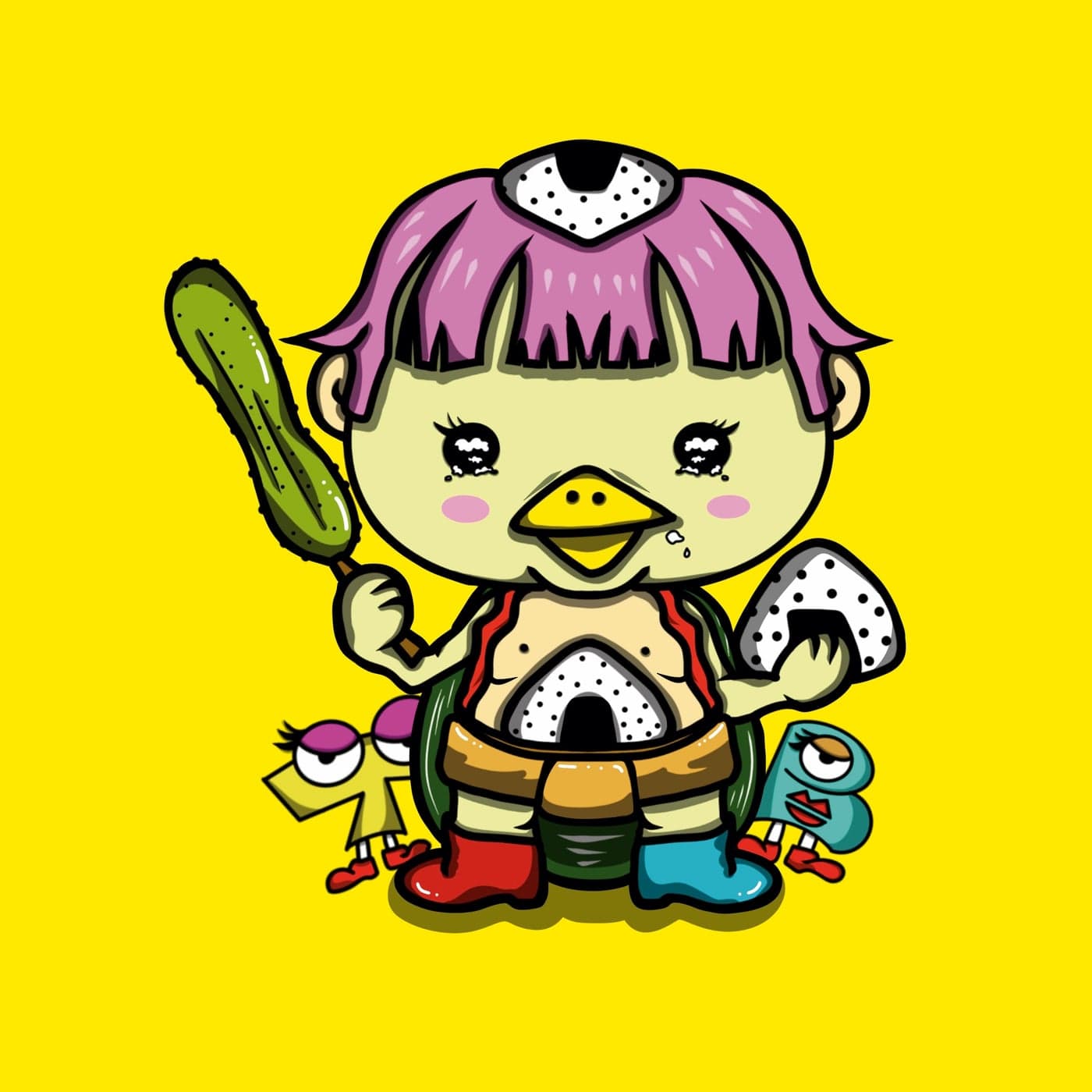 Mini Canvas — Onigiri Kappa